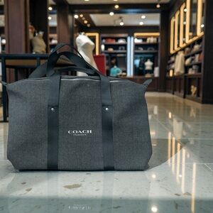 Coach Black Duffel/Weekend Bag